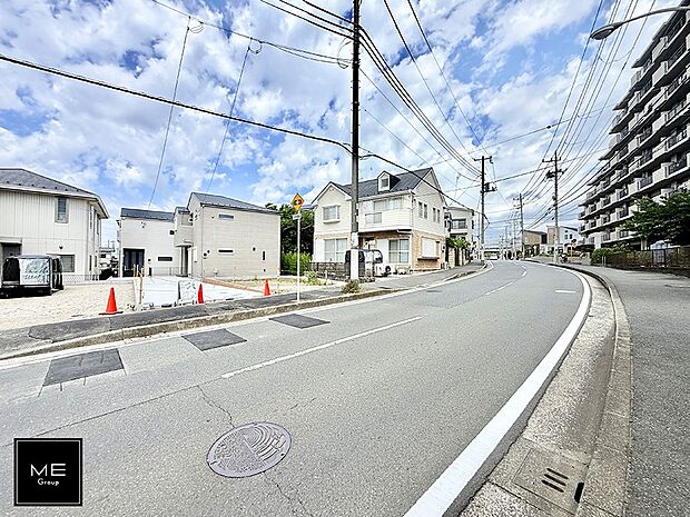【前面道路含む現地写真】■新しい住まい、街の新しい風景