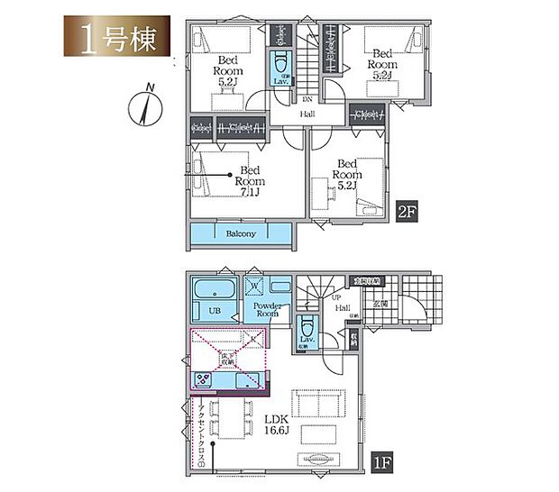 【4LDK】1号棟  