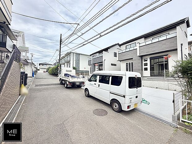 【前面道路含む現地写真】■新しい住まい、街の新しい風景
