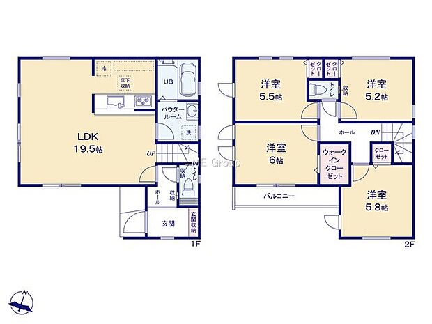 【4LDK】1号棟  