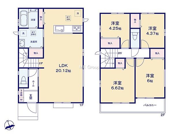 【4LDK】1号棟  