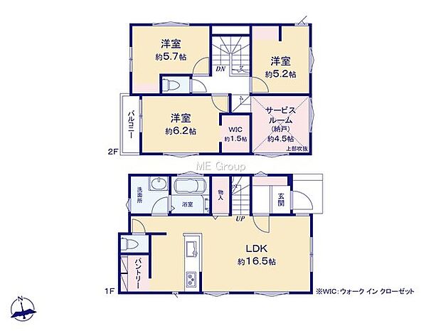 【3LDK+S】B号棟