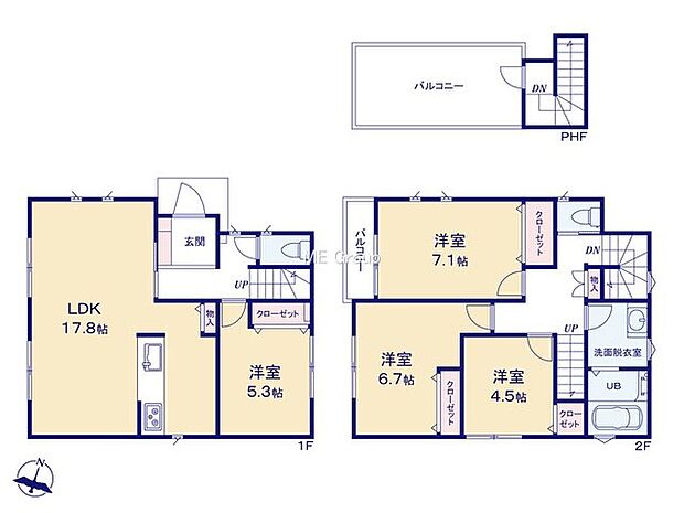 【4LDK】1号棟