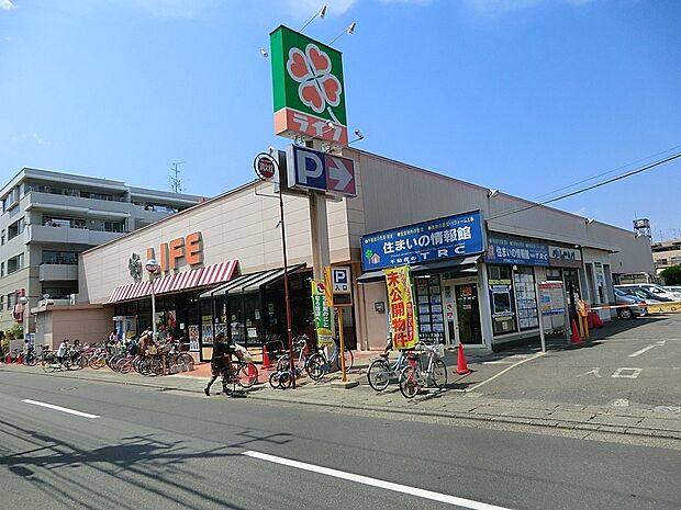 ライフ高津新作店(約1,300m・徒歩17分)