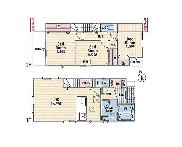 【3LDK】2号棟