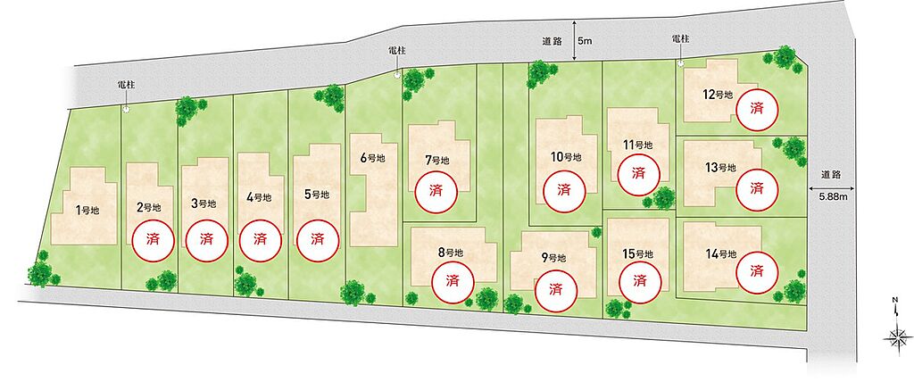 都心への利便性を兼ね合わせた静粛な住宅エリアです。