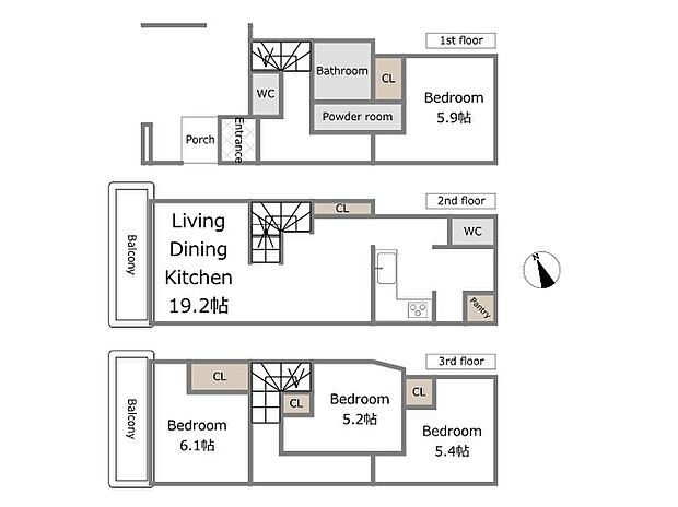 A号棟参考プラン（建物込5,480万円、土地面積64.46m2、建物面積99.42m2）期間限定！建物フリープランに付き、お客様のご要望をお聞かせください！