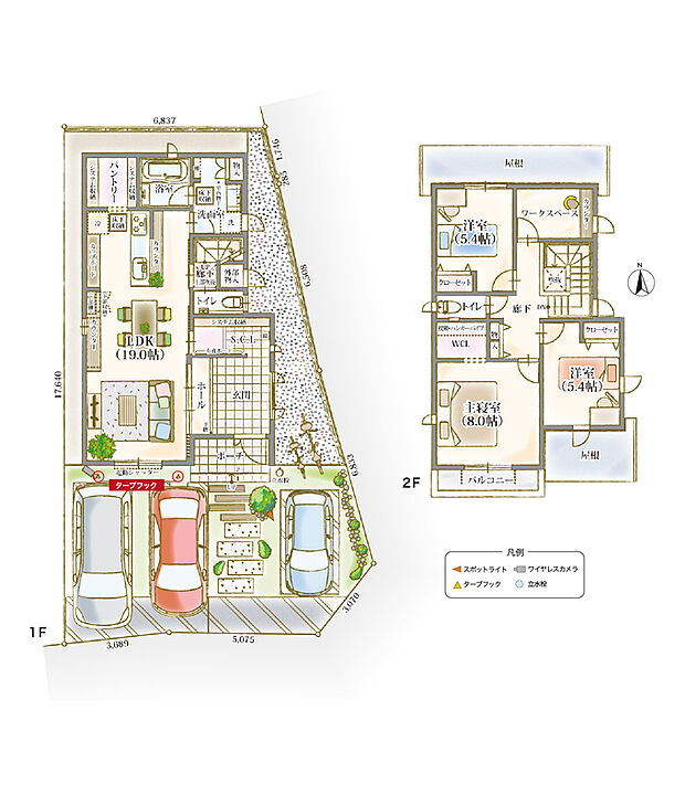 【3LDK+SCL+WCL+ワークスペース】MY-L・D・Kの家