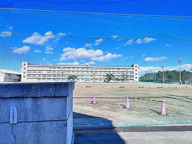 四倉中学校（約1m）
