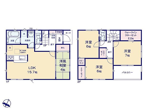 ２号棟
価格： 2390万円間取り： 4LDK土地面積： 156.79m2建物面積： 93.96m2