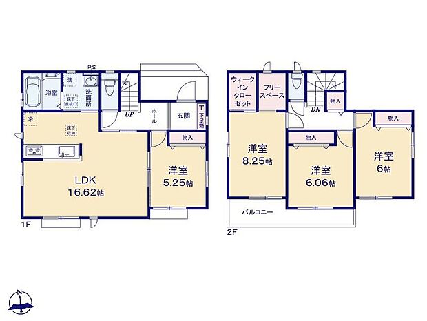 (A号棟)、価格2490万円、4LDK、土地面積176.13m2、建物面積100.19m2