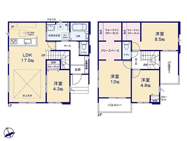(3号棟)、価格2799万円、4LDK+S、土地面積174.93m2、建物面積106.24m2