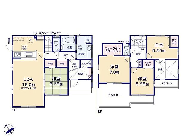 (１号棟)、価格3280万円、4LDK、土地面積176.91m2、建物面積104.12m2 