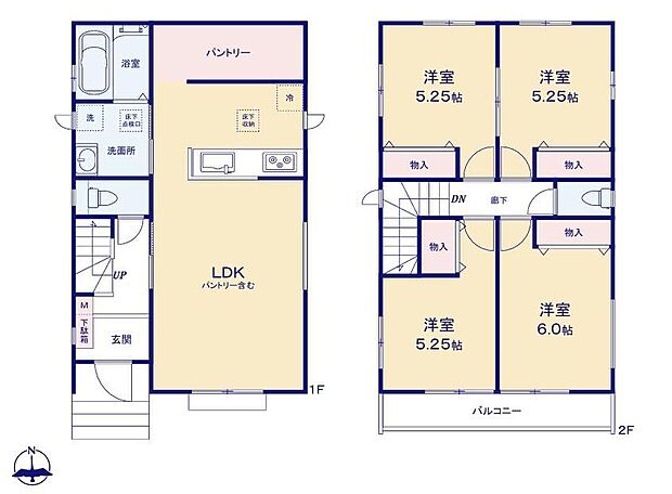 (B号棟)、価格4190万円、4LDK、土地面積120.71m2、建物面積93.15m2