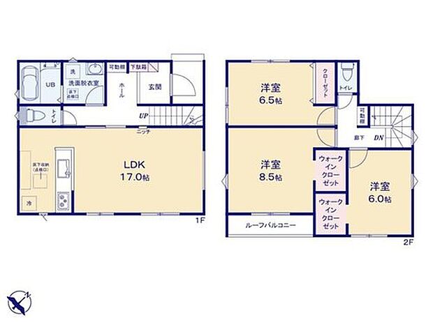 【3LDK】リビングにアクセントクロスを取り入れることによって、空間に奥行きと個性を与え、ワンランク上のリビングを演出します!色や質感の変化がリビングの表情を豊かにし、居心地の良さを高めます!
