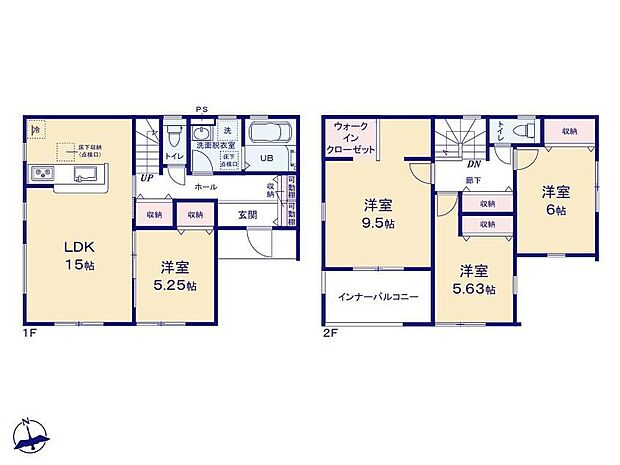 【4LDK】リビング横にある安心なお部屋！子どもの遊び場や学習スペースにぴったりの見守り空間ですね！家族の気配を感じながら、子どもがのびのび過ごせるセカンドリビングです！