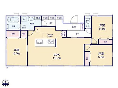 折下天井が空間に上質なアクセントを添え、すっきりと洗練された印象に。住まい全体の美しさを引き立てるデザインです。 