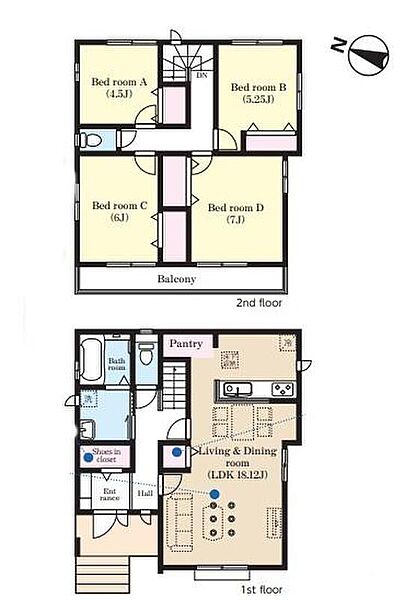 (2号棟)、価格4890万円、4LDK、土地面積129.34m2、建物面積100.81m2