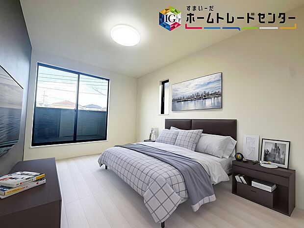 ◆休日にご家族揃ってご見学はいかがでしょうか♪実際の現地を見てみると図面などではわからない、新たな発見もありますのでまずはお気軽にお問い合わせください♪
※家具はCGでございます。