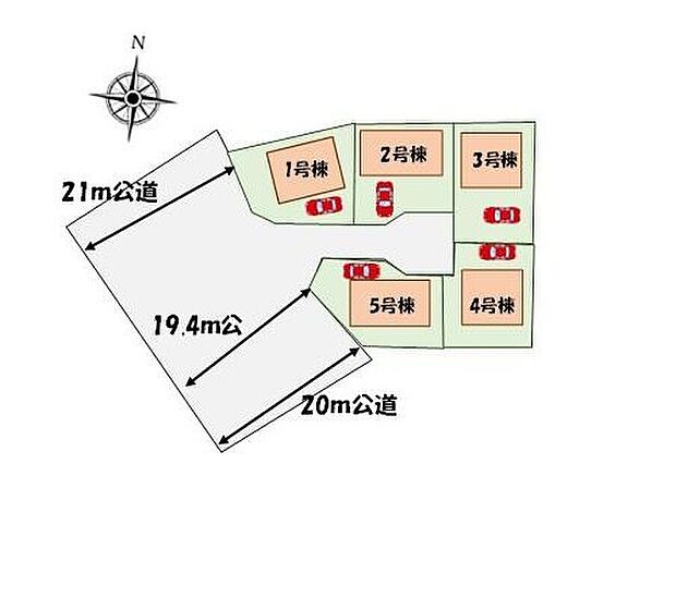 ≪全体区画図≫
カースペースあり♪