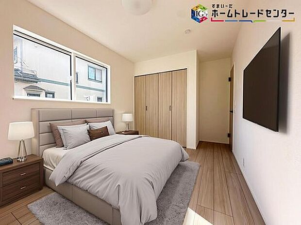 ≪Room≫
お陽さまの光をさわやかな風をたっぷりとりこめます。室内はいつも明るい印象なので気持ちの良い朝を迎えられます。毎日の生活も明るくなりそうです。
※家具はCGでございます。