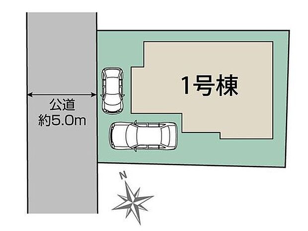 ≪全体区画図≫
カースペース２台分♪