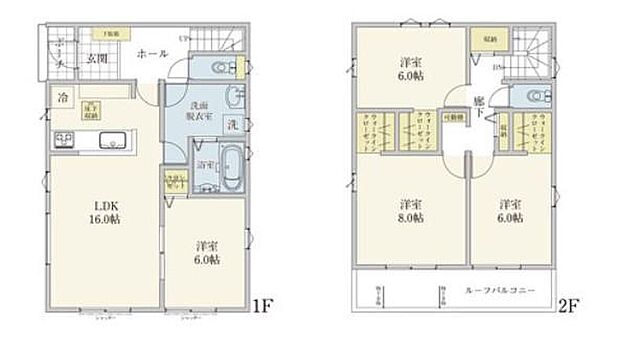 (1号棟)、価格3690万円、4LDK、土地面積129.58m2、建物面積105.58m2