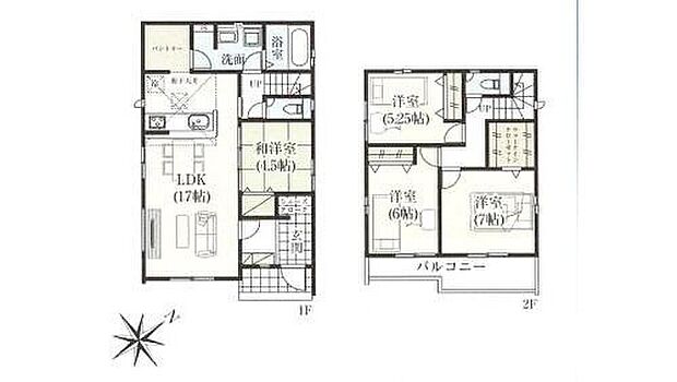 【4LDK】家族の一体感を感じられる広々スペース。家族と過ごす時間を大切にする方にぴったりのゆとりの住空間♪パントリーやウォークインクローゼット完備で収納には困りません♪