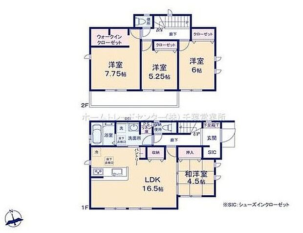 【4LDK】全居室南向きの明るい邸宅♪リビング隣には、ホッとできる和室を用意。お子様のお昼寝スペースや書斎としてなど、いろいろとお使い頂けます♪リビング収納も完備♪
