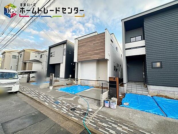 【現地外観写真】◆耐震性能にこだわる「飯田グループ」の家です！お客様のすまいと安全を守る大切な住宅だからこそ、実際の建物の作りと安心感をぜひ現地にてご体感ください！ご見学予約受付です！