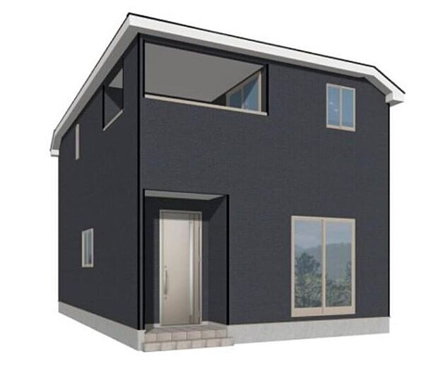 【完成予想図(外観)】周辺には暮らしに便利な商業施設や飲食店が多数ある生活環境です♪