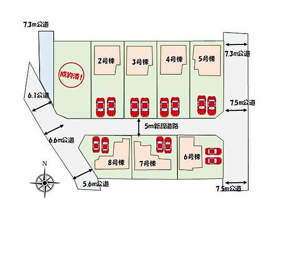 【全体区画図】大型の分譲地ですので、キレイに整備された新しい街となります。新生活のスタートにもオススメです♪