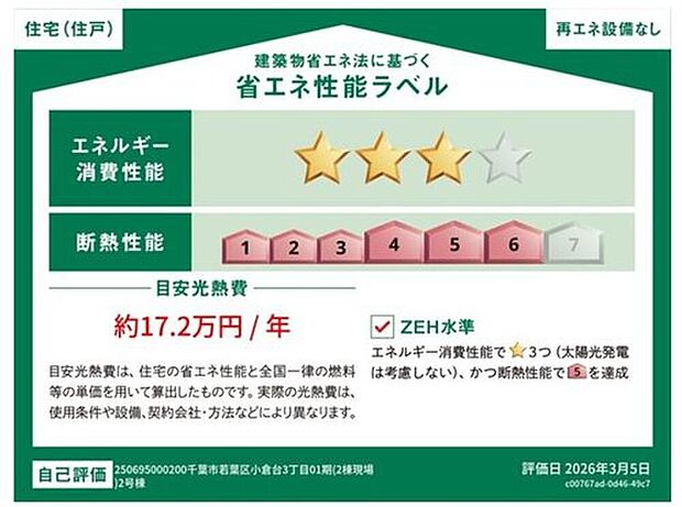 【【省エネラベル】】販売住戸が複数の場合、本ラベルは特定の住戸の性能を示すものであり全ての住戸の性能を示すものではありません。