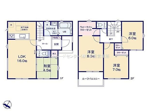 【4LDK】全居室南向きの明るい邸宅♪リビング隣の和室は、客間としは勿論、お昼寝スペースや書斎など、多目的にお使い頂けますので、大変便利です♪