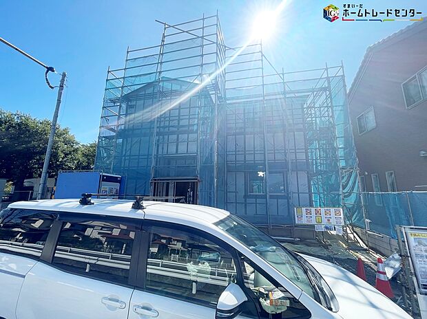 【現地外観写真】◆耐震性能にこだわる「飯田グループ」の家です!お客様のすまいと安全を守る大切な住宅だからこそ、実際の建物の作りと安心感をぜひ現地にてご体感ください!ご見学予約受付です!