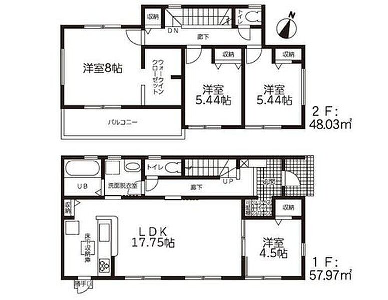 (2号棟)、価格2280万円、4LDK、土地面積248.11m2、建物面積106m2