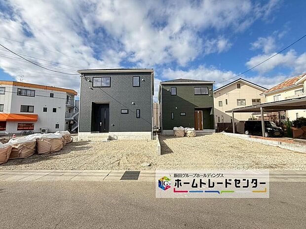 １・２号棟
全２棟、内観完成いたしました！ぜひ現地にて、実際の建物・街並み・日当たり等ご確認下さい♪お問い合わせはお気軽に☆