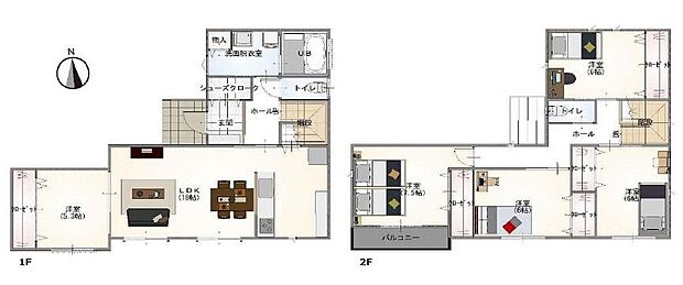(A棟)、価格3880万円、5LDK、土地面積133.24m2、建物面積124.22m2
