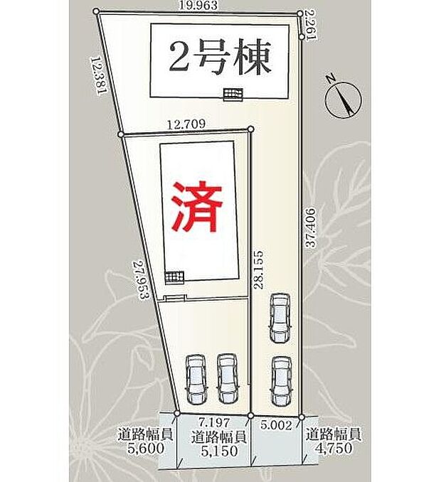 1号棟 ご成約済み
2号棟 2,990万円
2台分の駐車可能なスペースを確保しました☆