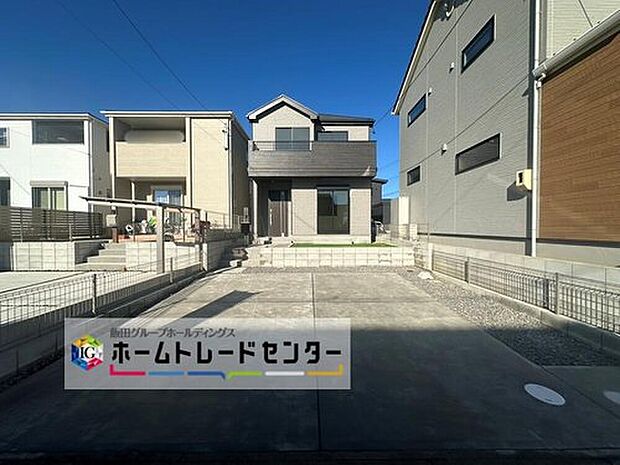 【現地外観写真】限定1邸、南側道路のため日当たり良好☆現地で物件のご説明と、同仕様の完成物件をご紹介致します。お気軽にお問合せ下さいませ♪