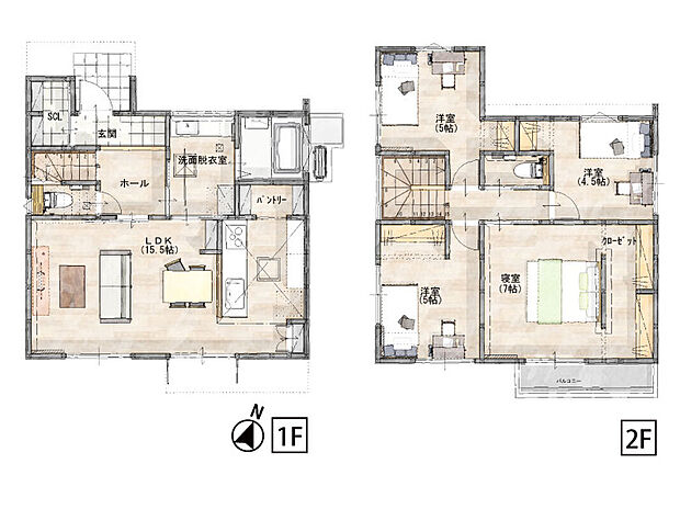 【2号棟】間取り