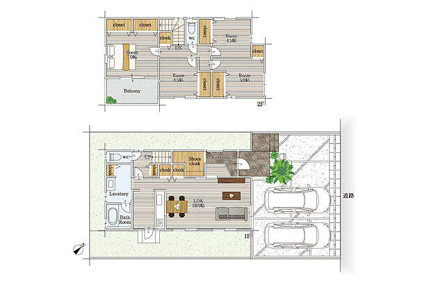 【参考プラン】参考プラン
建物価格:2,409万円・面積:106.00m2
間取りは変更可能です!