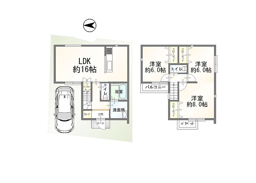 間取り図は概略です。現況優先となります。