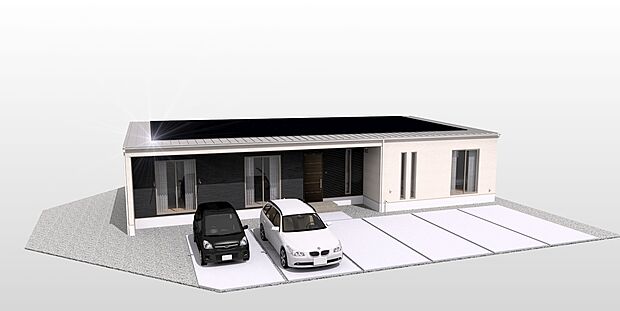 【高松市三谷町建売(4)】23.76kWの太陽光発電システムを搭載した、環境にも家計にも優しい平屋の建売住宅です。日々の光熱費を抑え、快適なエコライフを実現できます。※イメージ画像です。