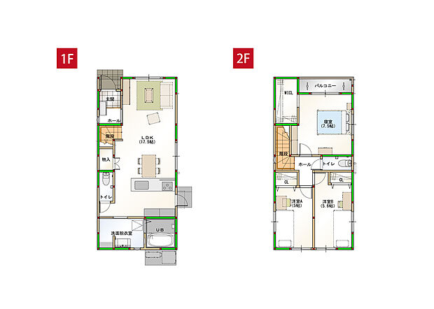 【プレミアム仕様建売】ペニンシュラキッチンやハイドアを採用し、家事効率にこだわった3LDKです。※画像はイメージです。