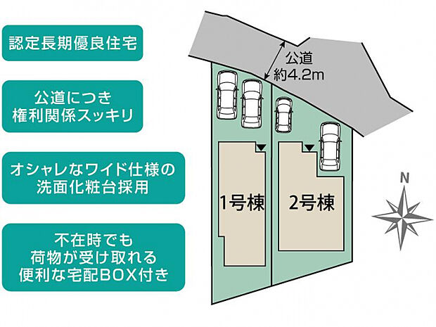 横須賀市野比2丁目2棟 区画図