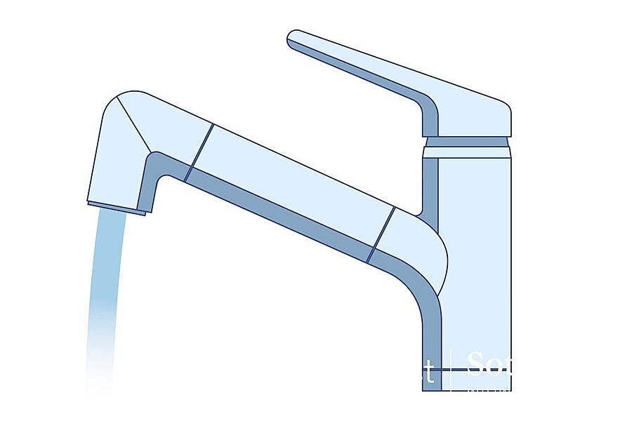 浄水器付きのハンドシャワー混合水栓を採用☆