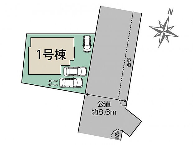 宇都宮市双葉2丁目1棟 区画図