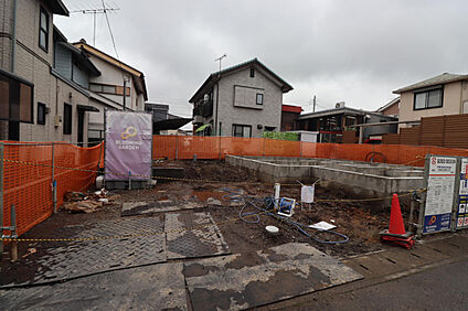 1号棟　外観（基礎工事中）