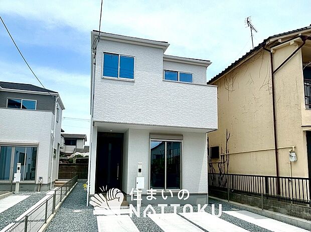 【現地写真(外観)【3号地】】断熱性、気密性を高める工夫で一年中ずっと心地よく暮らせる、高気密・高断熱です。